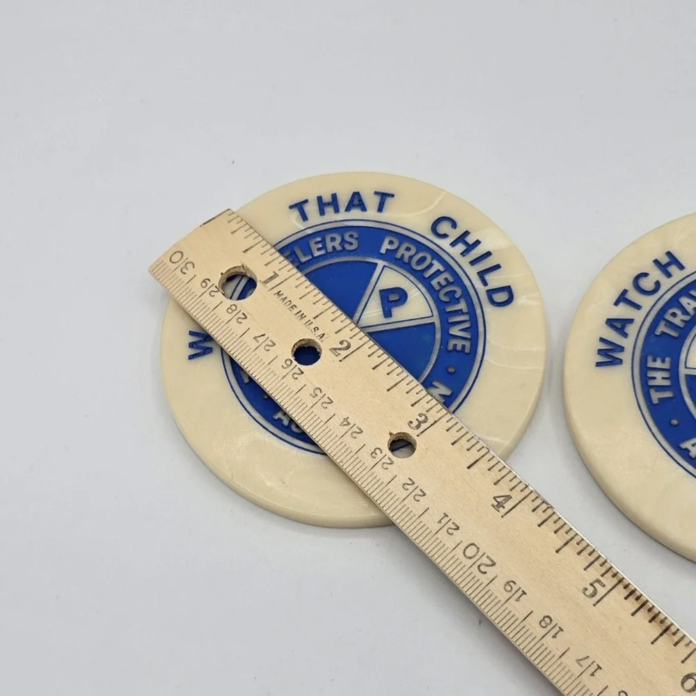 Vtg TPA Coasters Watch That Child The Travelers Protective‎ Association Vintage